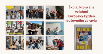 Škola, ktorá žije vzťahmi: Európsky týždeň duševného zdravia