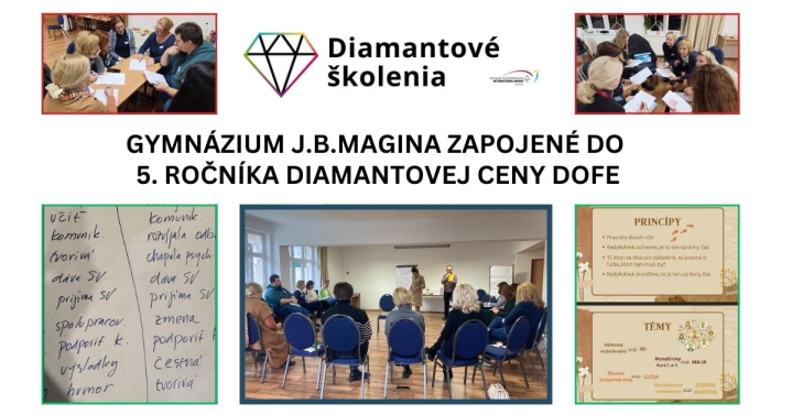 Gymnázium J.B.Magina zapojené do 5. ročníka Diamantovej ceny DofE