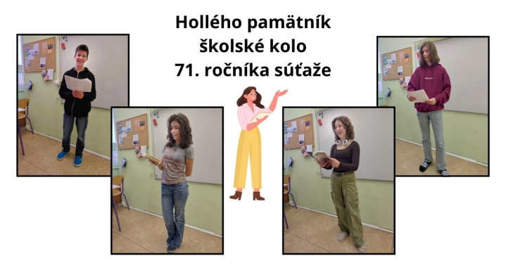 Hollého pamätník - školské kolo 71. ročníka súťaže