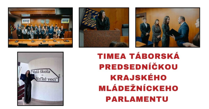 Naša žiačka na čele krajského parlamentu mládeže